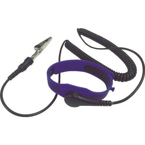 ブラストン 静電気対策用品 シリコンリストストラップ 青 コード全長68cm BSC-CH1502A25-B | 