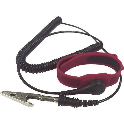 ブラストン 静電気対策用品 シリコンリストストラップ 赤 コード全長68cm BSC-CH1502A25-R | 