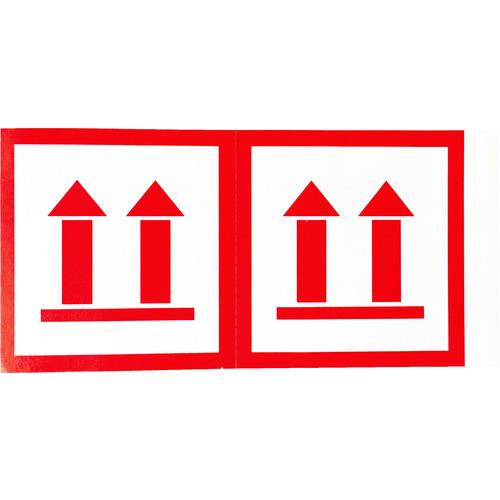 TRUSCO 荷札 「天地無用」マーク 1シートに4枚入×10シート TNFM-02 | TRUSCO中山