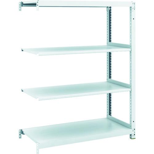 (送料別途)(直送品)TRUSCO スチールラック M1型抗菌塗装ボルトレス軽量棚900X420XH1200 4段 連結 M1-4344B