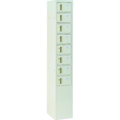 (送料別途)(直送品)仁張 貴重品ロッカー(1列8段)シリンダー錠 TS-018S