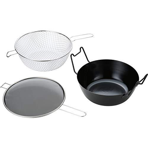 ラバーゼ 燕三条 揚げ鍋 28センチ 3点セット 新品未使用 ラバーゼ 燕三条 NEW 鉄 揚げ鍋 28cm セット 日本製 la base 有元葉子