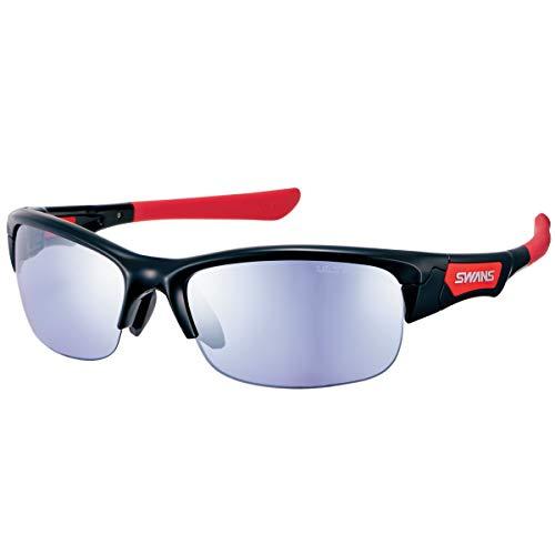 [スワンズ] スポーツ サングラス スプリングボック ミラーレンズモデル SPB-0714 BK ブラック×レッド ゴルフ ボールスポーツ 自転車 フィッシング 用 サイズ:高さ4.1CM 横幅14.1CM、重さ:26G スワンズ] スポーツ サングラス スプリングボック ミラーレンズモデル