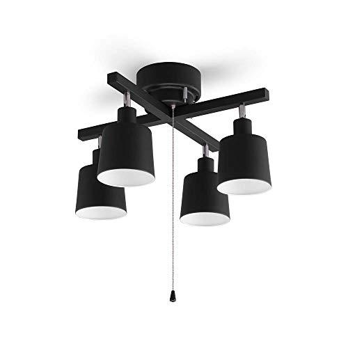 アイリスオーヤマ シーリングライト 4灯 スポットライト クロスタイプ 3段階調光 レトロ調 LED対応 簡単取付 インテリア照明 間接照明 お | 