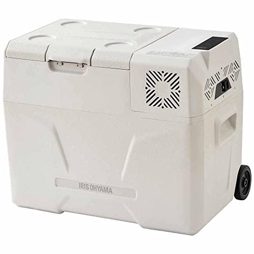【持ち運べる冷蔵庫】 アイリスオーヤマ ポータブル冷蔵庫 40L 車載用 節電モード切替可 スマホ充電できる アウトドア キャンプ BBQ レジ | 