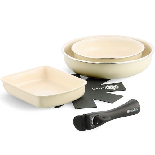 グリーンパン GREENPAN フライパン 玉子焼き器 5点 セット グリーンパン GREENPAN クリックシェフ 取っ手のとれる