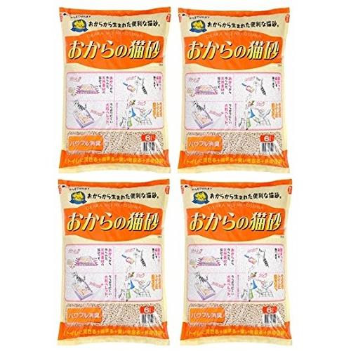 常陸化工 おからの猫砂 6L×4個 (ケース販売) | 