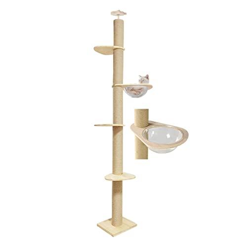 RAKU】極太木登りタワー 宇宙船ハンモック付き 12cm極太支柱 シングル