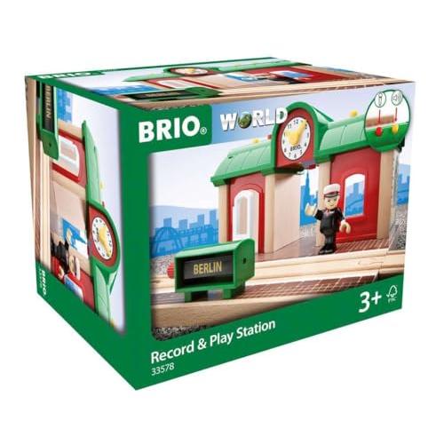 BRIO（ブリオ）WORLD レコード＆プレイステーション [駅 電車 おもちゃ 木製 レール] 33578 | 