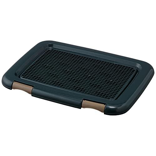 アイリスオーヤマ 犬 トイレ メッシュカバー付 フチもれしにくいトレーニングペットトレー レギュラー 銀イオン配合 抗菌 ネイビー | 