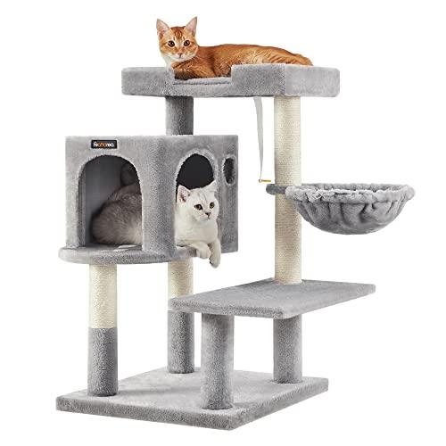 FEANDREA キャットタワー据え置き 多頭飼い 大型猫用 大きい猫に FEANDREA キャットタワー据え置き 多頭飼い 大型猫用 大きい猫に