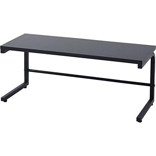 [山善] レンジラック (レンジ上ラック) 幅60×奥行22×高さ25cm 熱・水に強い アジャスター付き トースターラック キッチンラック 組 | 