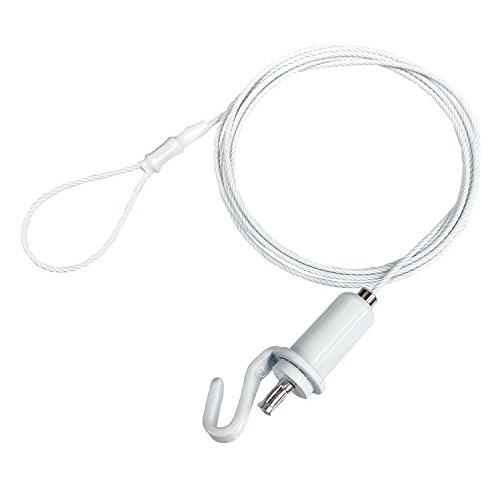 福井金属工芸 パワーワイヤー自在 径1.2mm×50cm オールホワイト ポスター 額縁 絵画展示 1801-WW | 