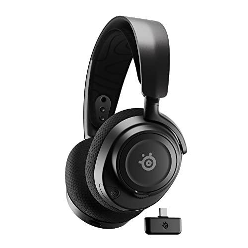 SteelSeries ワイヤレス ゲーミングヘッドホン ボイスチャット可能 ゲームとスマホを同時接続 Arctis Nova 7 無線 密閉型 | 