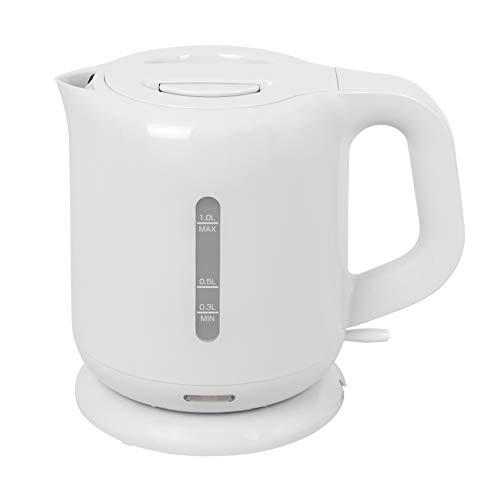 [山善] 電気ケトル 1.0L 沸騰自動OFF機能付き ワンタッチ操作 ホワイト DKE-100(W) | 