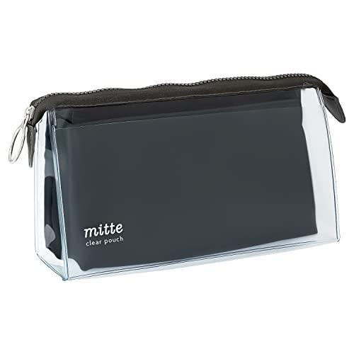 サンスター文具 クリアポーチ mitte ミッテ マチ ライトブラック S2312735 | 