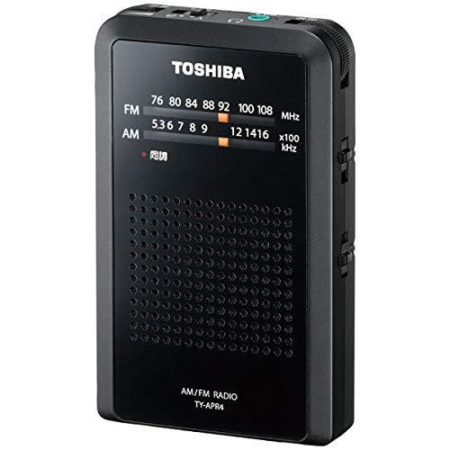 非常に良い)東芝 ワイドFM/AMラジオポケットラジオ TY-APR4-K 【公式通販】