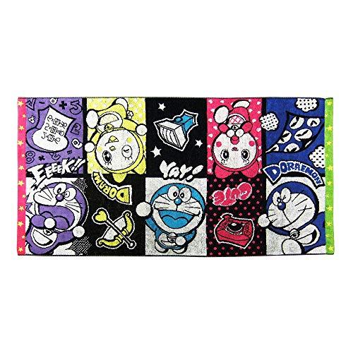 楠橋紋織 バスタオル わくわくポップアート ドラえもん ミックス 約60