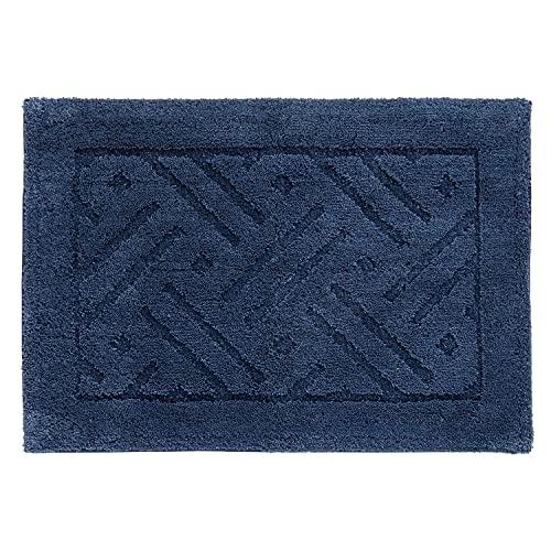 オカ(OKA) 乾度良好リッカ バスマット 約50cm×70cm ネイビー (吸水 速乾 洗える 大判 かんどーくん) | 