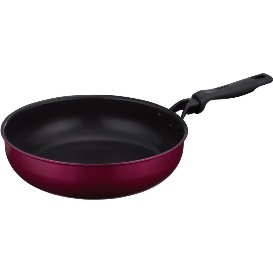 【キャンペーン対象商品】サーモス デュラブルシリーズ 炒め鍋 30cm レッド IH対応 KFM-030D R | 