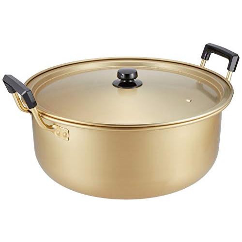 北陸アルミ 両手鍋 44cm [ガス火専用] 軽量 純しゅう酸 味づくし 日本製 北陸アルミ 両手鍋 44cm [ガス火専用] 軽量 純しゅう酸 味づくし 日本