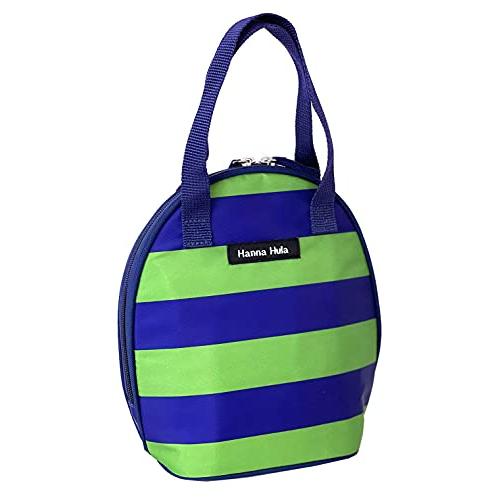 ハンナフラ 保温保冷ツインマグポーチ ボーダーグリーン | 
