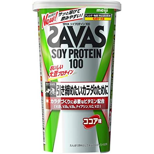 SAVAS - 明治　SAVAS SOY PROTEIN 100 ココア味 224g 5個セット ザバス ソイプロテイン100 ココア味 ( 224g )/ ザバス(SAVAS