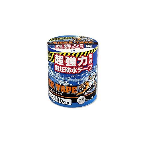 タイガーテープ 10ｃｍX150ｃｍ 透明 クリア T-10-T 超強力 接着 耐圧防水テープ 災害用テープ | 