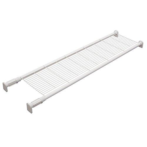 平安伸銅工業 突っ張り棚 強力タイプ メッシュ ホワイト 耐荷重40~20kg 幅108~147cm TAI-3 | 