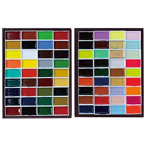 吉祥 日本画用絵具 角顔彩上製 72色 : plusa - 通販 - Yahoo!ショッピング