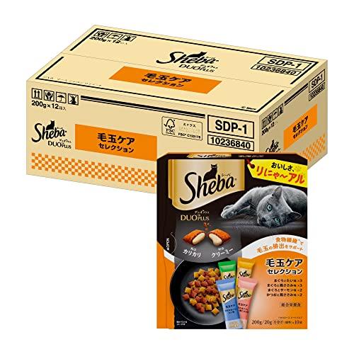 シーバ デュオプラス キャットフード 毛玉ケアセレクション 成猫用 200g×12個(ケース買い) | 