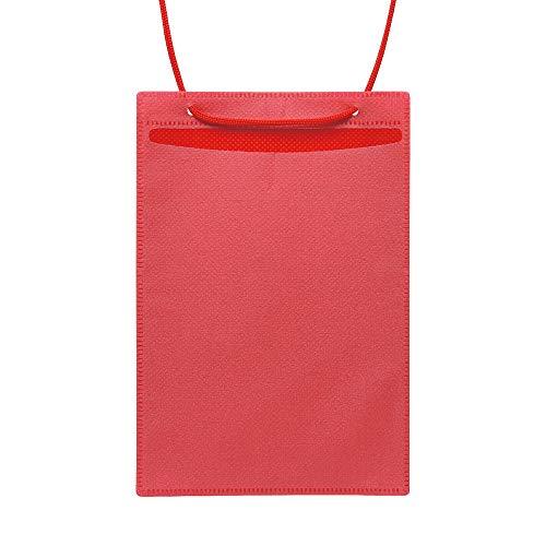 ソニック 名札 イベント吊下げ名札 ハガキ用 50枚入 赤 VN-8539-R | 