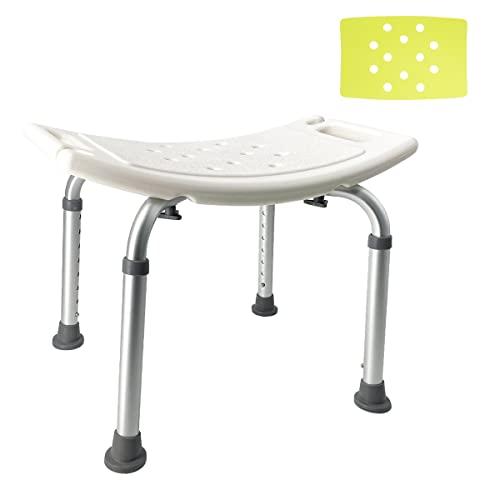 RAKU 風呂イス バスチェア シャワーチェア 介護用品 お風呂 椅子 36-54cm 高さ8段階調節 錆にくいアルミ合金パイプ 高齢者 妊婦入 | 