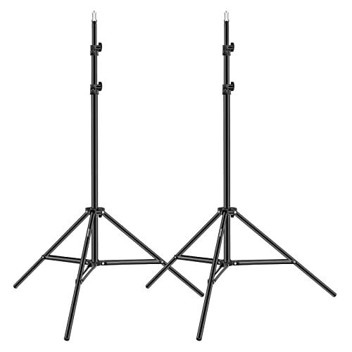 Neewer 2点 ライトスタンド 190cm アルミ合金製 3段階調整 撮影用 