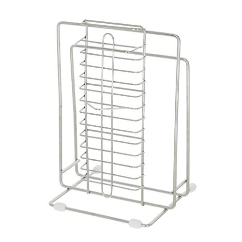 高儀(Takagi) ステンレス 包丁まな板スタンド キッチンハサミ収納 脚ゴム付き スッキリ収納 多機能 スタンド シルバー キッチン まな板 | 