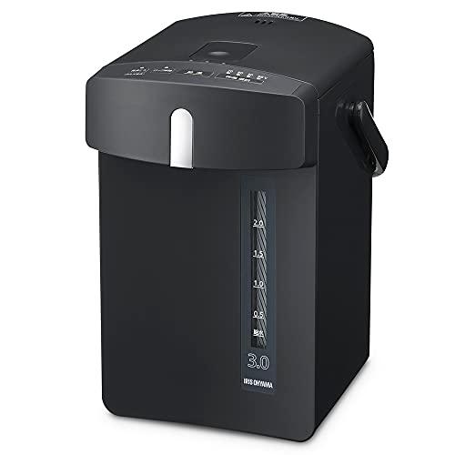 【節電対策】 アイリスオーヤマ 電気ポット ポット マイコン式 3リットル 保温温度調整 安全ロック機能 カルキ抜き機能 IAHD-130-B ブラ 節電対策】 アイリスオーヤマ 電気ポット ポット マイコン式 3リットル