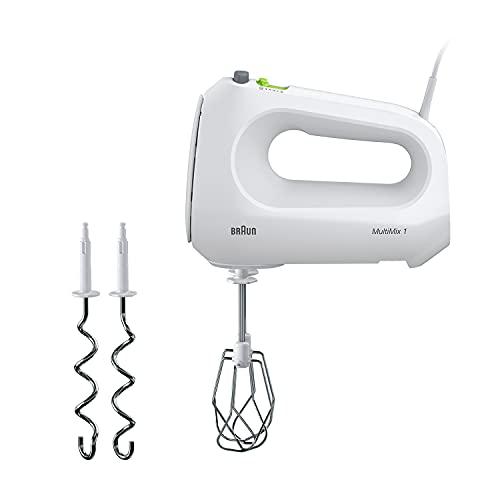 ブラウン マルチミックス1 ハンドミキサー 4段階スピード ターボ機能 1台2役 ビーダー ニーダー 収納袋付き [混ぜる・こねる] HM1010WH ホワイト ブラウン マルチミックス1 ハンドミキサー 4段階スピード ターボ機能 1