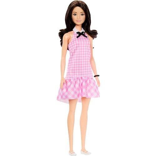バービー(Barbie) ファッショニスタ ピンクチェックワンピース