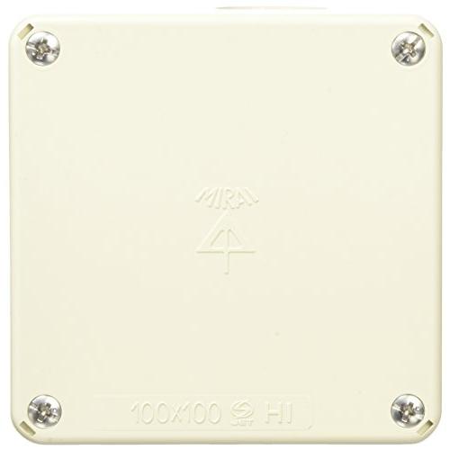 未来工業 プールボックス 正方形 ノック付き 100×100×75 ベージュ PVP-1007NJ | 