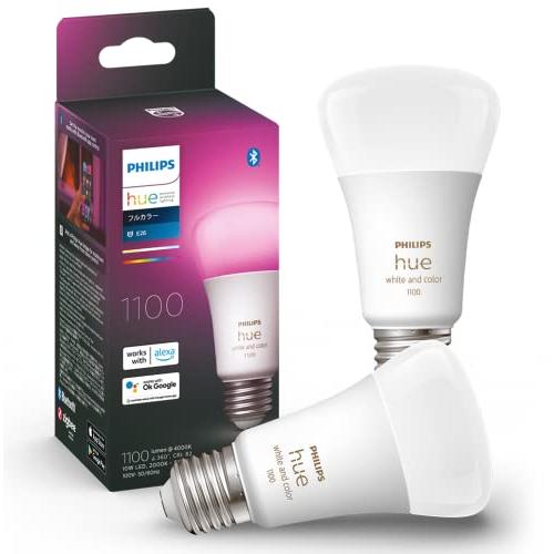 Philips Hue フルカラー スマート電球 E26 75W相当×2個セット Philips Hue スマート電球 E26 75W ホワイト 2個 セット