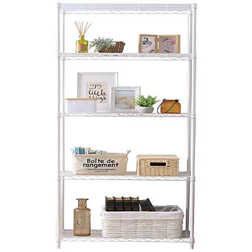 5段110WメタルラックWH色 アイリスオーヤマ カラーラック メタルラック 5段 ホワイト 防サビ加工