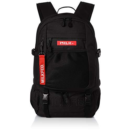 ミルクフェド] NEO EMBROIDERY BIG BACKPACK BAR 3192048 RED : plusa