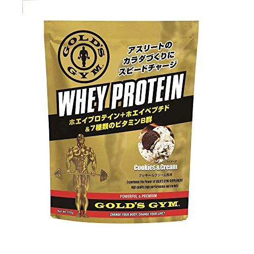 ゴールドジム(GOLD'S GYM) ホエイプロテイン クッキー&クリーム風味 360g | 