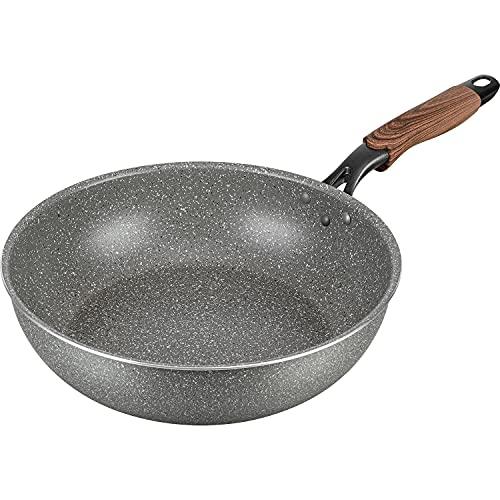 和平フレイズ 丈夫 高耐久 深型フライパン 炒め鍋 28cm 深くて安心 IH・ガス対応 イージーロング RB-2149 | 