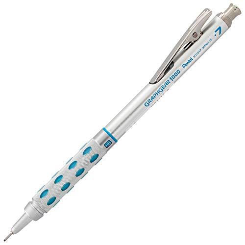 ぺんてる シャープペン グラフギア1000 PG1017 0.7mm シルバー