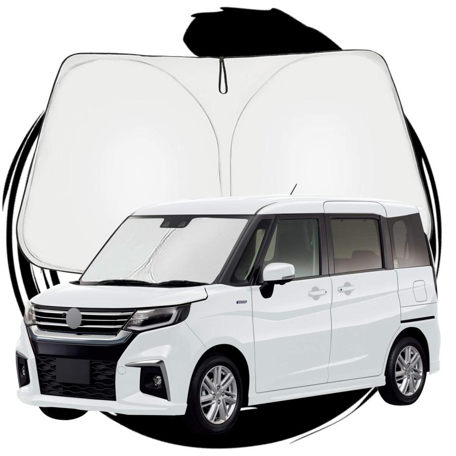 ruiya 新型 スズキ ソリオ 専用 サンシェード フロントガラス用 パラソル 新型ソリオ MA37S MA27S 車用サンシェード UVカッ | 