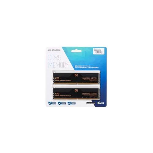 CFD販売 デスクトップPC用メモリ グラフェン 銅箔 ヒートシンク DDR5-6000 32GB×2枚 (64GB) 相性保証 288pin | 