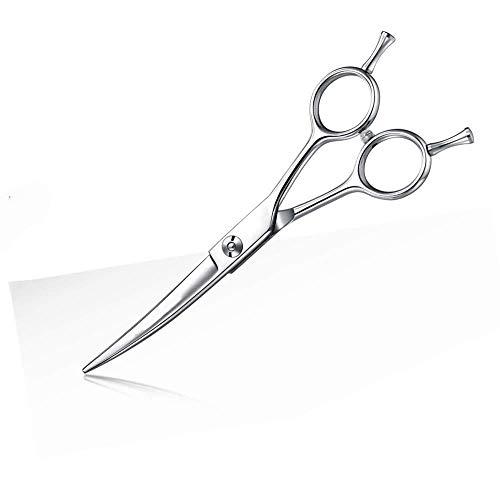 カーブシザー ペットのトリミング用 トリマー 初心者 6.0インチ 440C炭素鋼 顔周り 足回り 丸みを出すのに 切れ味抜群 高級感たっぷり | 