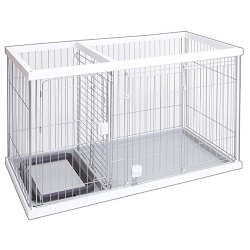 ペティオ (Petio) トイレのしつけが出来る ドッグルームサークル ホワイト レギュラー | 