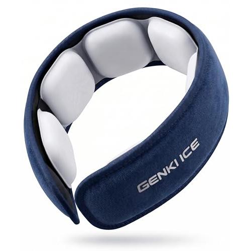 Genki Ice ネッククーラー 【2026ワイドモデル】24℃ PCM 首 冷やす 首用 冷却グッズ クールリング 軽量 結露しにくい カバ | 